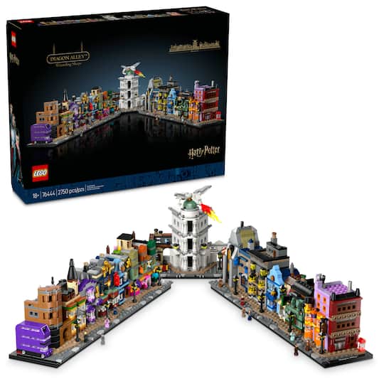 LEGO® Harry Potter™ Diagon Alley™ Wizarding Shops, Wizard Set for Adults 76444